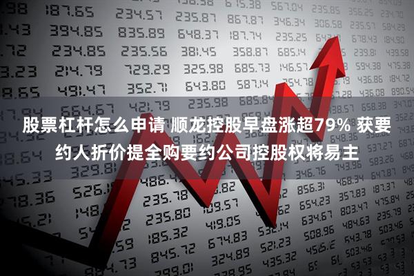股票杠杆怎么申请 顺龙控股早盘涨超79% 获要约人折价提全购要约公司控股权将易主