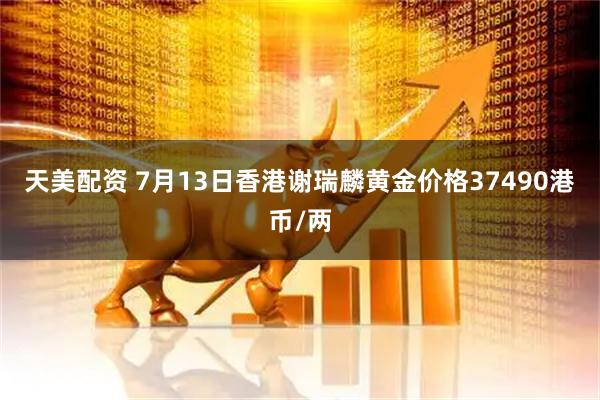 天美配资 7月13日香港谢瑞麟黄金价格37490港币/两